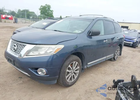 2014 Nissan Pathfinder Sl z USA, uszkodzony, nr VIN 5N1AR2MM6EC684928